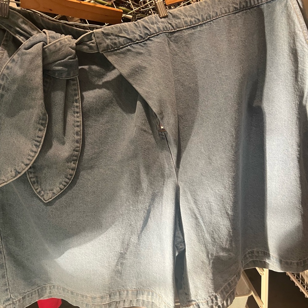 Eloquii Blue Skorts Lightweight Casual